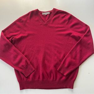 Neiman Marcus Cloud Cashmere Men’s Vneck Sweater Large